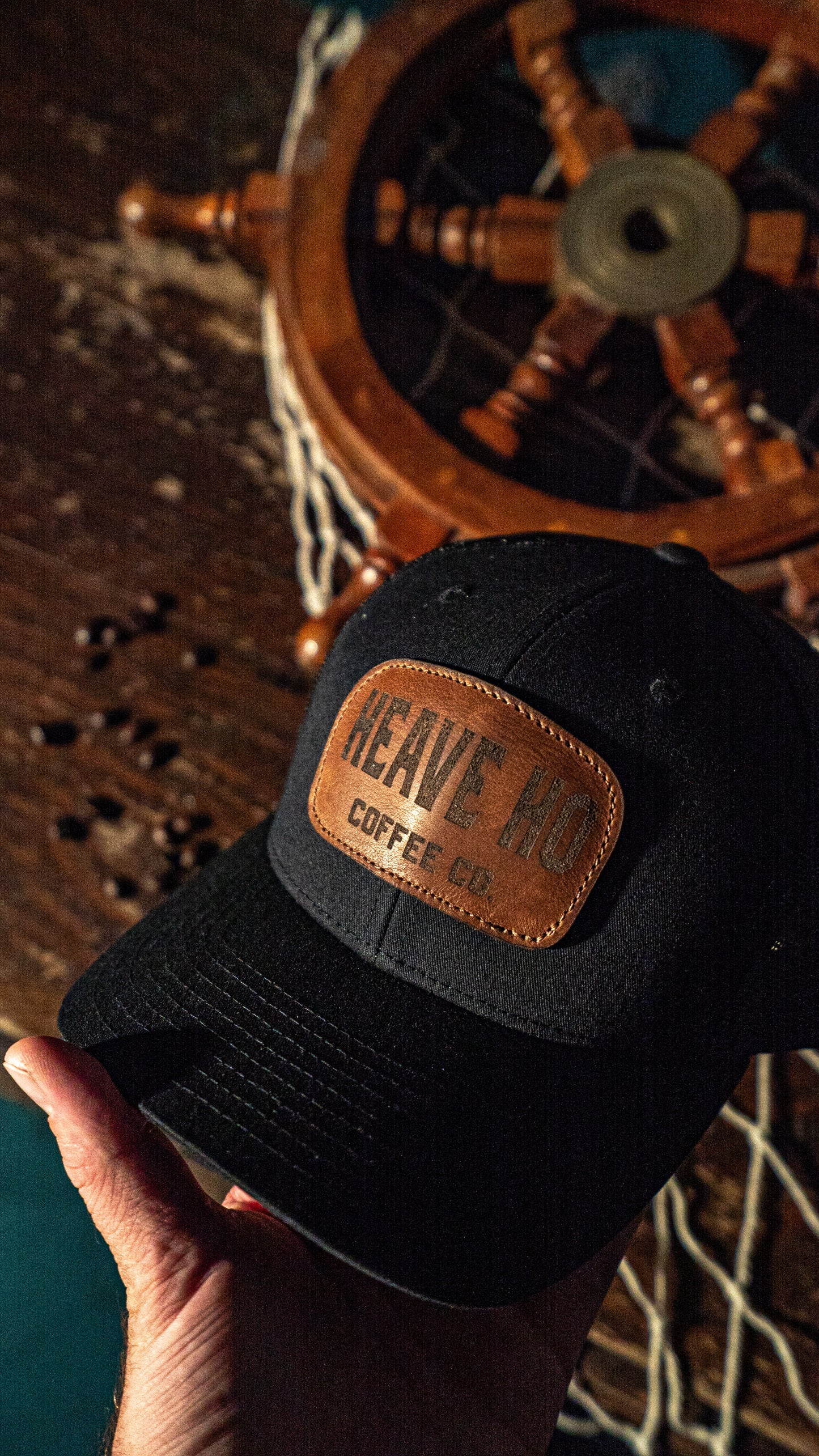 Leather Patch Hats // Trucker // Black