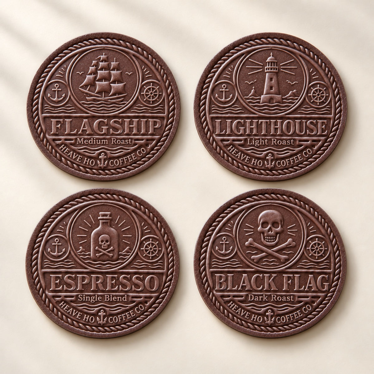 Heave Ho Coaster Set — Set of 4